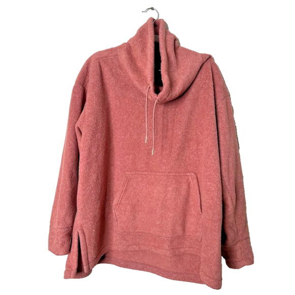 Nike Therma Cozy Cowl Pullover Fleece Long Sleeve Sweater Womens Medium Swoosh - Picture 1 of 7